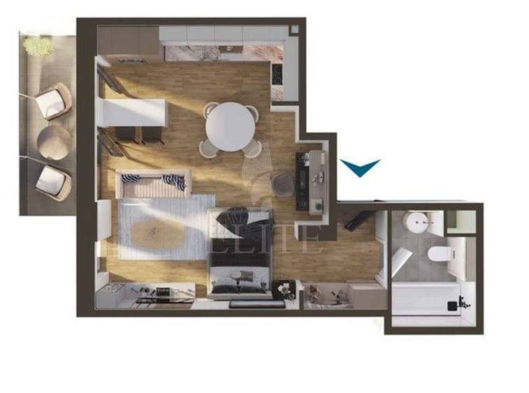 Apartament o camera în zona Fabricii - 1