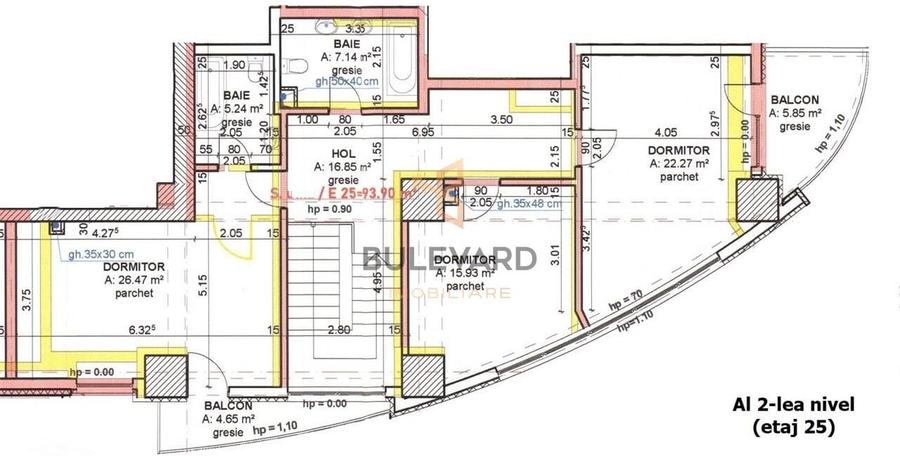 Penthouse 194 mp utili + 4 balcoane, view superb! - 21