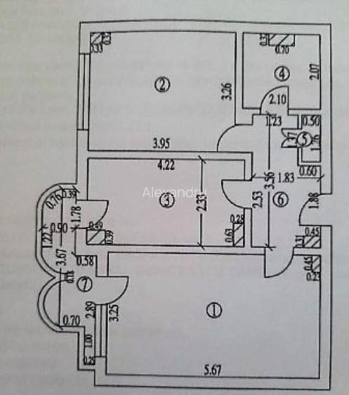 Apartament cu 2 camere in I. C. Frimu