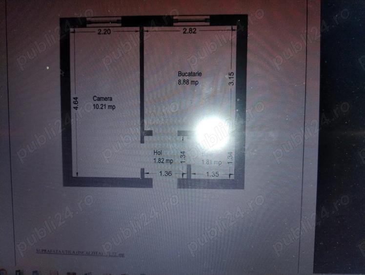 Apartament de inchiriat 23 mp cheltuieli mici la intretinere - 1