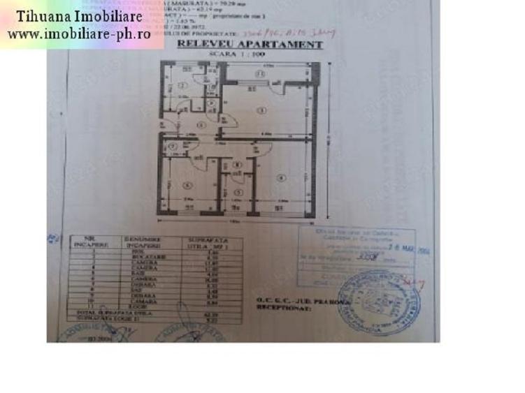 Apartament 3 camere de vanzare: Vest-(Dinu),centrala termica - 8