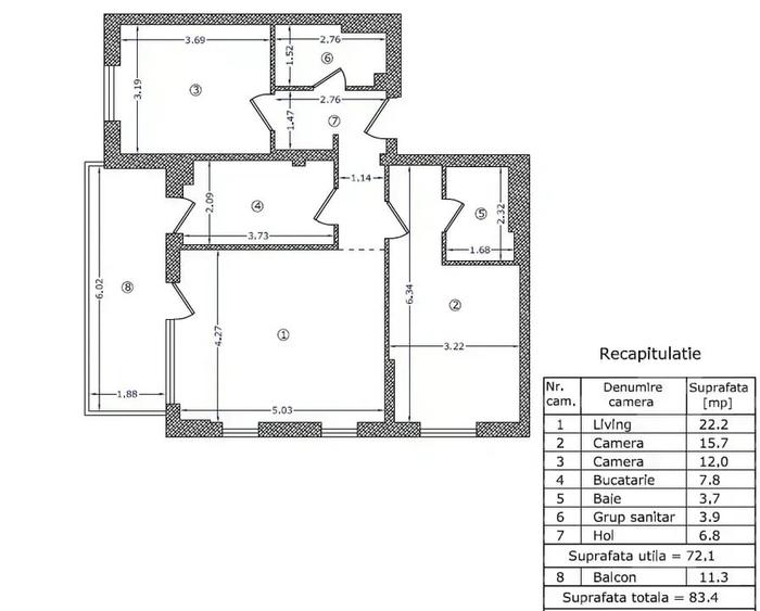 Apartament cu 3 camere The Suburb Buftea - 18