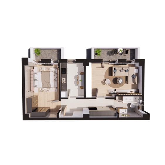 BLOC NOU KAUFLAND-PACURARI apartament cu 2 camere COMISION 0%! - 2