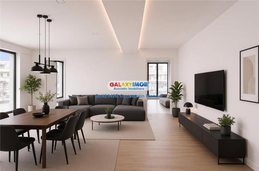 Apartament cu 3 camere decomandat, mobilat în Herăstrău