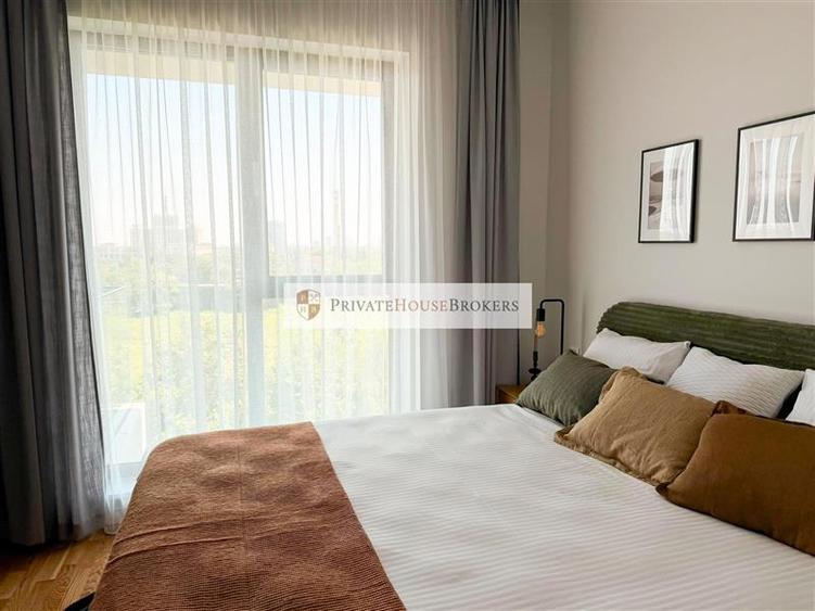 Apartament cu 2 camere semidecomandat, mobilat în Băneasa