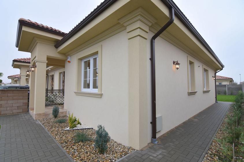 De vanzare casa plan parter in stil mediteranean -Mosnita Noua - 1