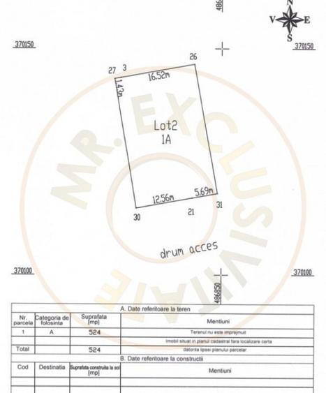 Teren 500 mp intravilan Smeura Stoenari - 4 loturi - 3