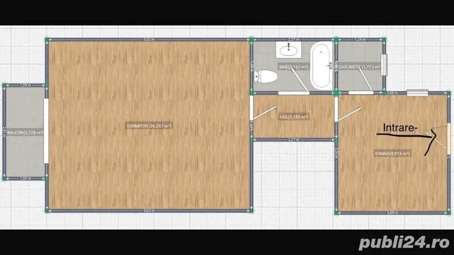 Vand apartament ultracentral deosebit cu panorama - 8