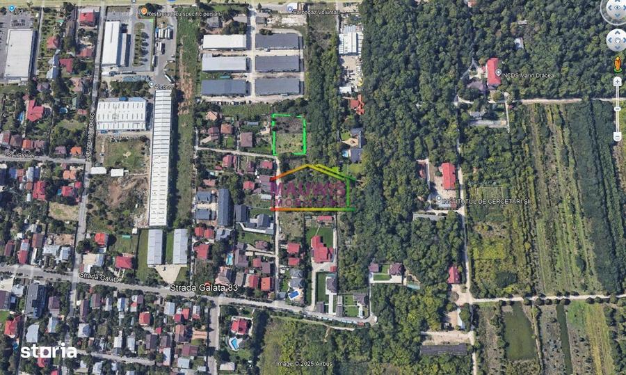 Vand teren 1212mp, intravilan in Voluntari strada Galata nr 83. - 2
