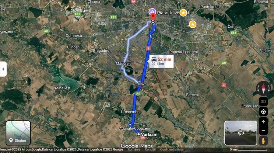 De Vanzare Teren 400 mp cu Autorizatie de contructie Adunatii Copaceni Giurgiu - 6