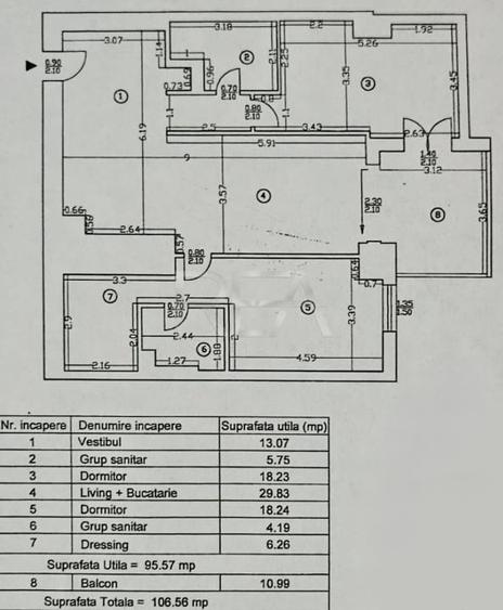 3 camere in UpGround la 5 minute de metrou Pipera - 14