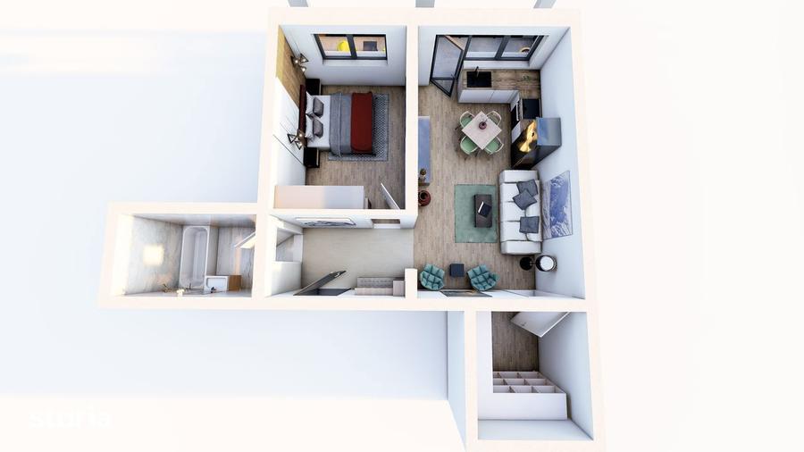 Apartament 50mp, FINALIZAT, 87 000 euro, parcare inclusa, TVA inclus. - 1
