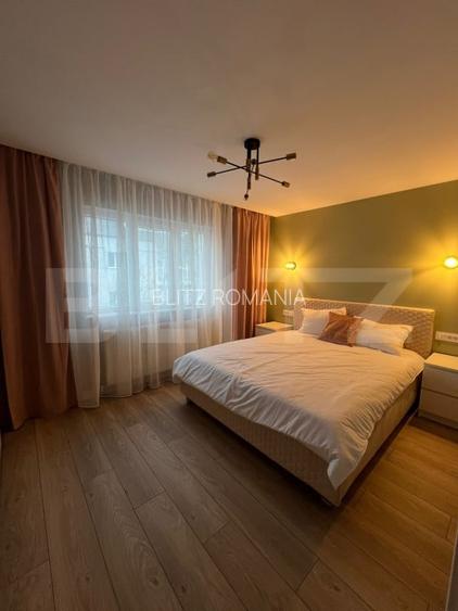 Apartament renovat, 2 camere, 50 mp, geam la baie, zona George Enescu
