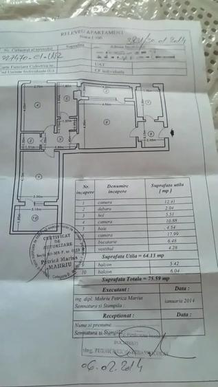 Apartament cu 3 camere sdec.etaj 4 din 10 bloc reabilitat termic Raul Colentina 76m2 vedere mixta - 2