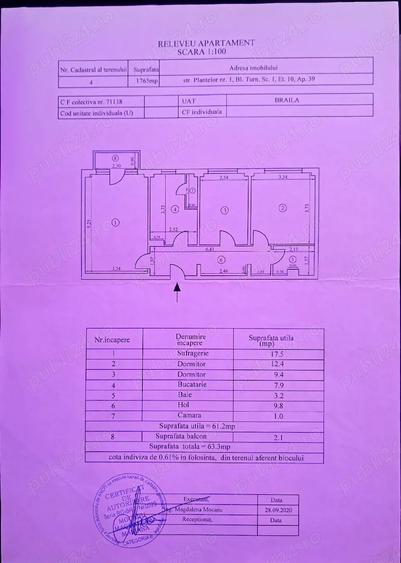 Vand apartament cu 3 camere - 2