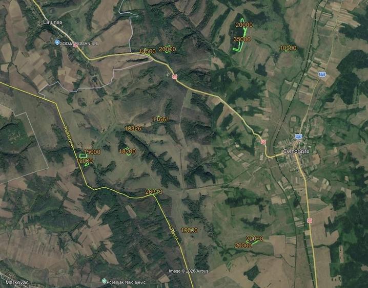 Teren de 25000 mp, în Forotic