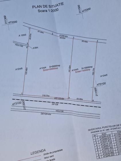 Teren Construcții intravilan de 10000 mp, în Calea Urseni