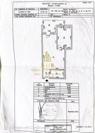 Apartament cu 2 camere nedecomandat în Timpuri Noi