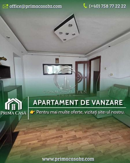 Apartament cu 3 camere semidecomandat în Bălcescu