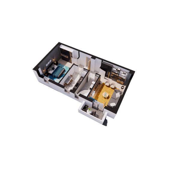 Apartament cu 2 camere decomandat în Păcurari