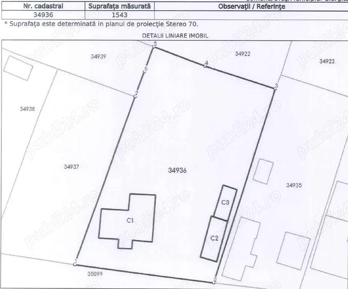 Casă cu 3 camere cu Teren 1543 Mp în Giurgița