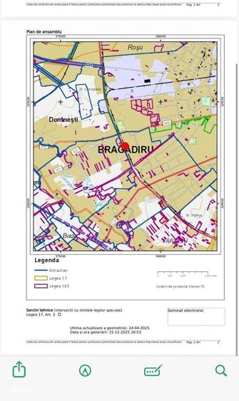 Teren intravilan de vanzare, 775 mp, acces usor din centura. - 2