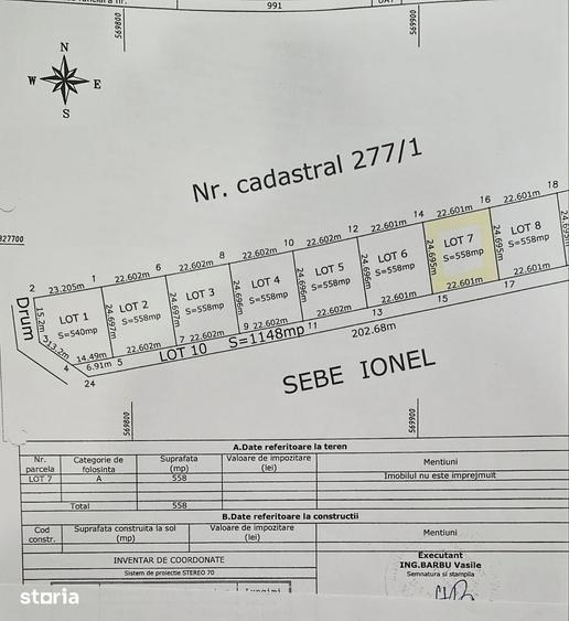 Teren de 683.5 mp, în Ciorogârla