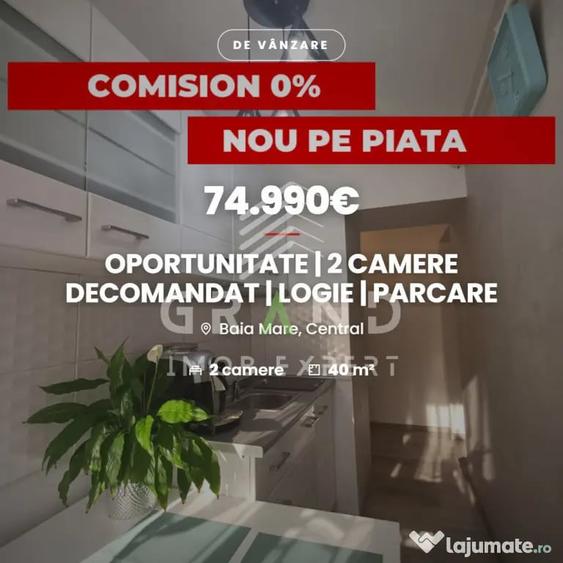 Apartament cu 2 camere decomandat în Est
