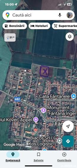 Teren de 11000 mp, în Fântânele