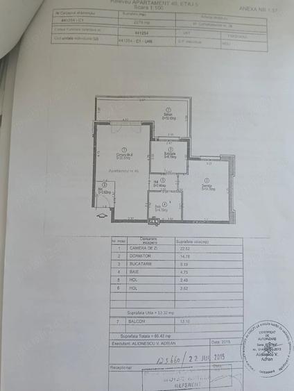 Apartament cu 2 camere semidecomandat în Lipovei