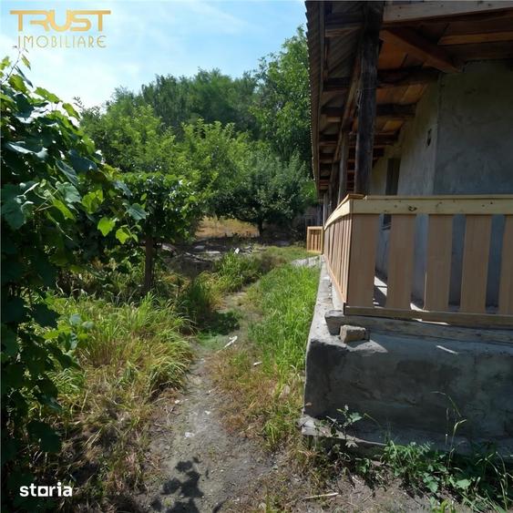 Casă cu 2 camere cu Teren 1500 Mp în Țaga