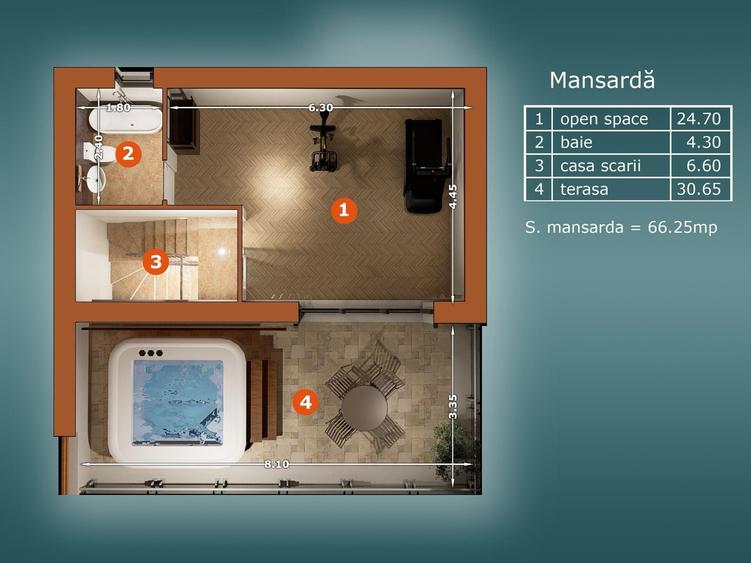 Duplex cu 4 camere cu Canalizare în Vest