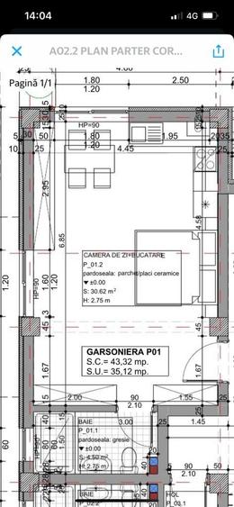 Garsonieră decomandată, mobilată în Mamaia-Sat