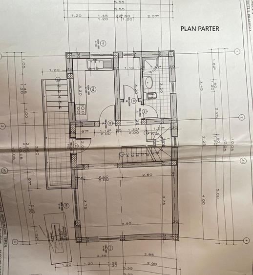 Casă individuală cu 3 camere cu Canalizare în Podul Vârtos