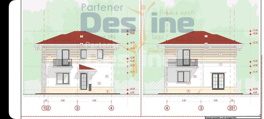 Casă individuală cu 4 camere cu Teren 407 Mp în Miroslava