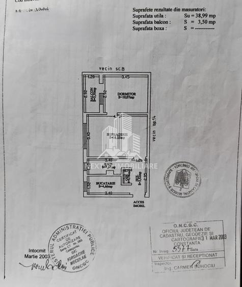 Apartament 2 camere | Tomis Nord – Strada Tulcei | Etaj 3/4 - 6