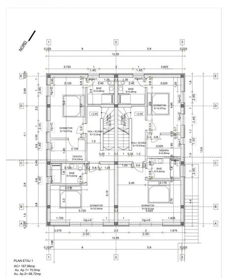 Duplex cu 5 camere cu Canalizare în Dâmbul Rotund