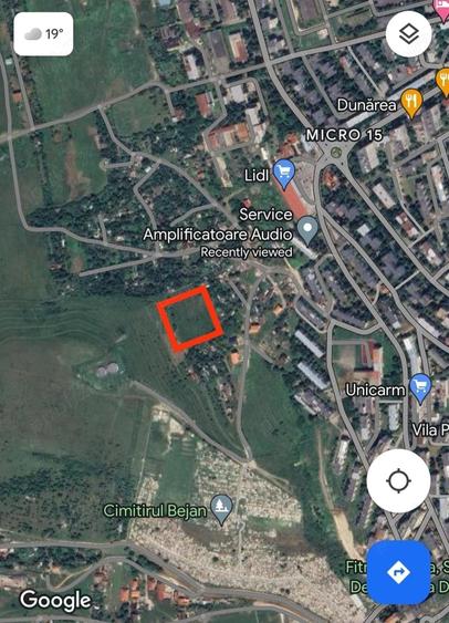 Teren de 1600 mp, în Micro 15