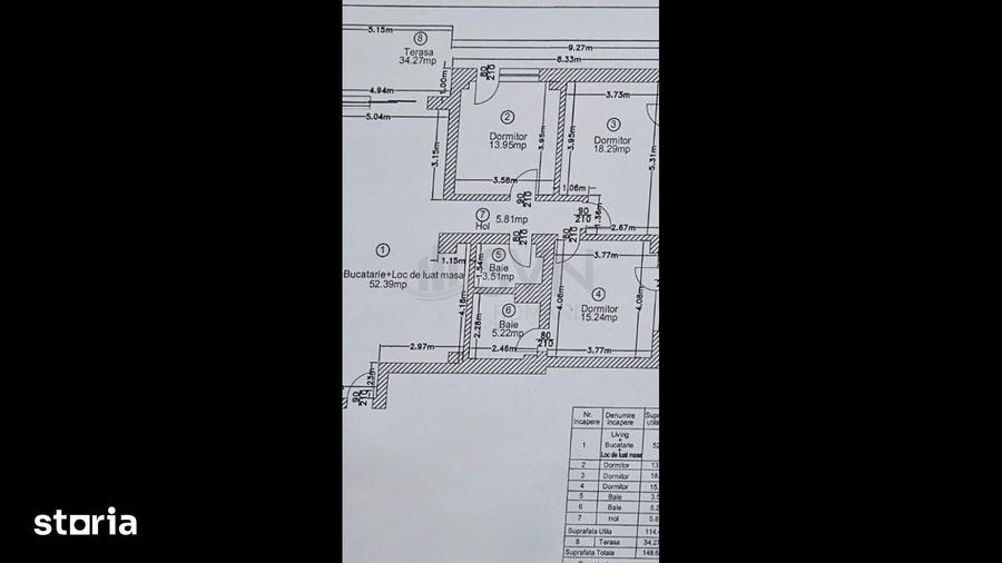 Apartament cu 4 camere decomandat în Central