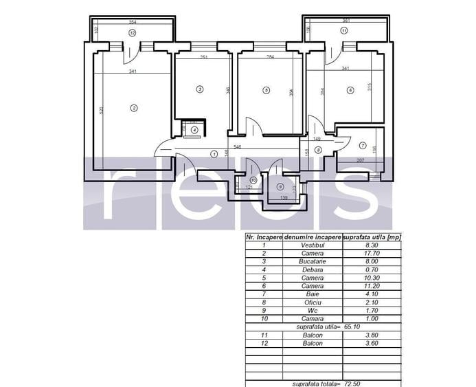 Apartament cu 3 camere decomandat în Crângași