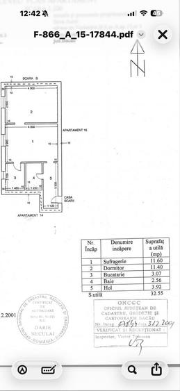 Apartament cu 2 camere în Central