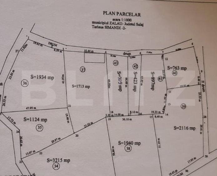 Teren agricol extravilan de 1527 mp, în Exterior Sud