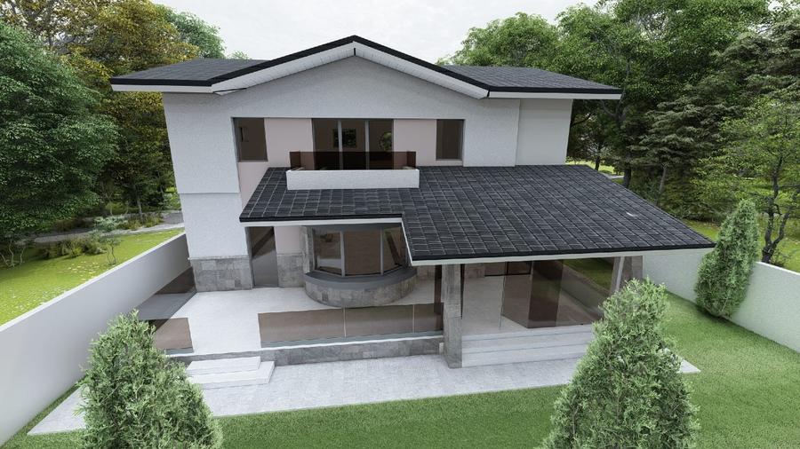 Casă individuală cu 5 camere cu Teren 580 Mp în Dudu
