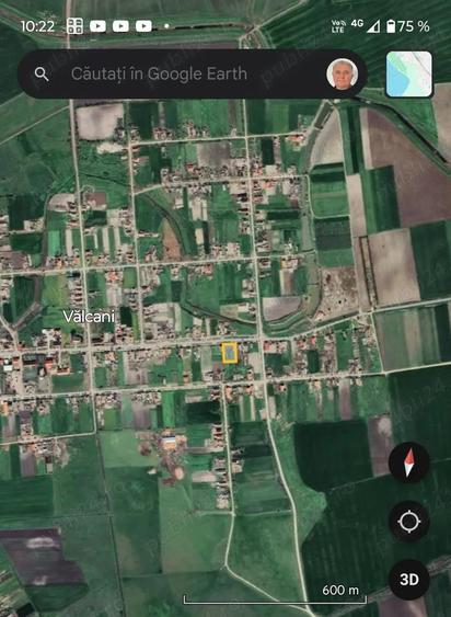 Casă cu 1 camere cu Teren 2200 Mp în Vălcani