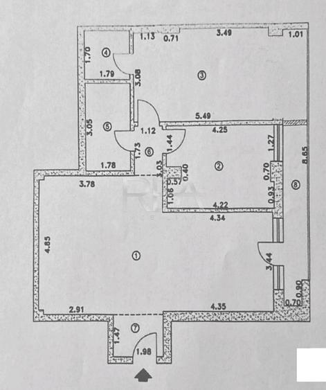 Apartament cu 3 camere decomandat, mobilat în Nerva Traian