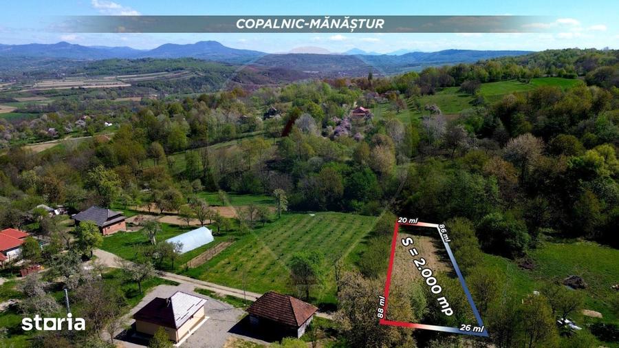 Teren de 2000 mp, în Copalnic