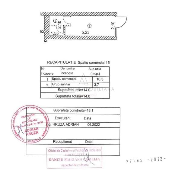 Spațiu comercial, de 14 mp, în Șoseaua Nordului