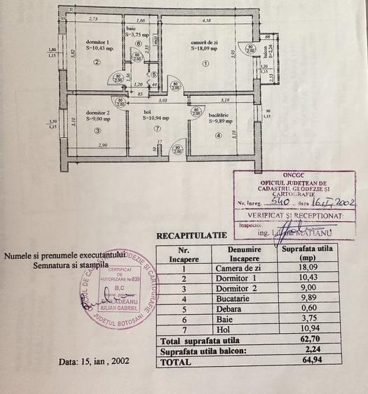 Apartament cu 3 camere decomandat, mobilat în Central