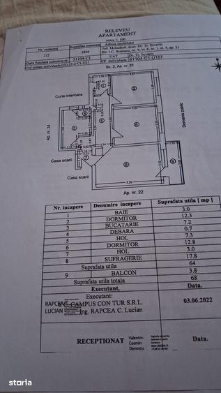 Apartament cu 3 camere în Central