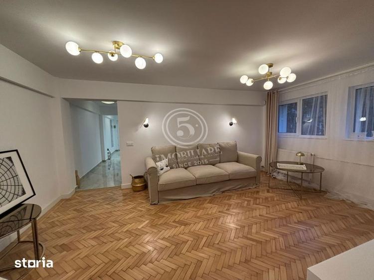 Apartament cu 3 camere semidecomandat, mobilat în Floreasca